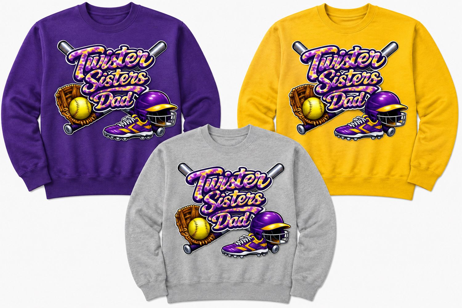 Tye Dye Dad Crewneck Sweatshirt