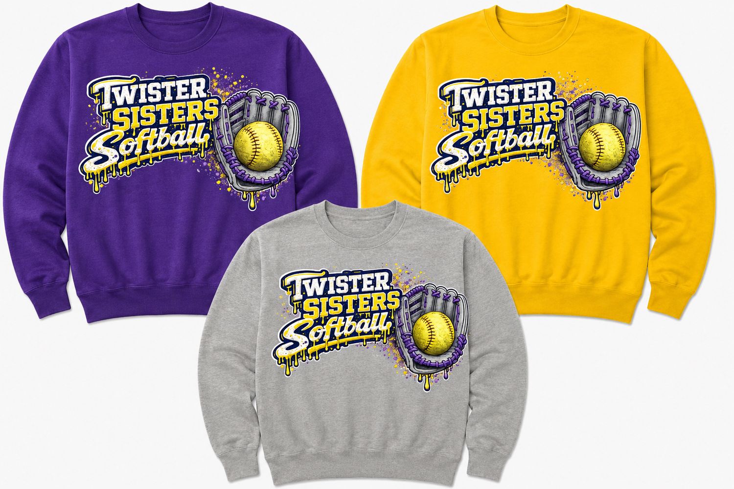 Twister Sisters Glove Crewneck Sweatshirt