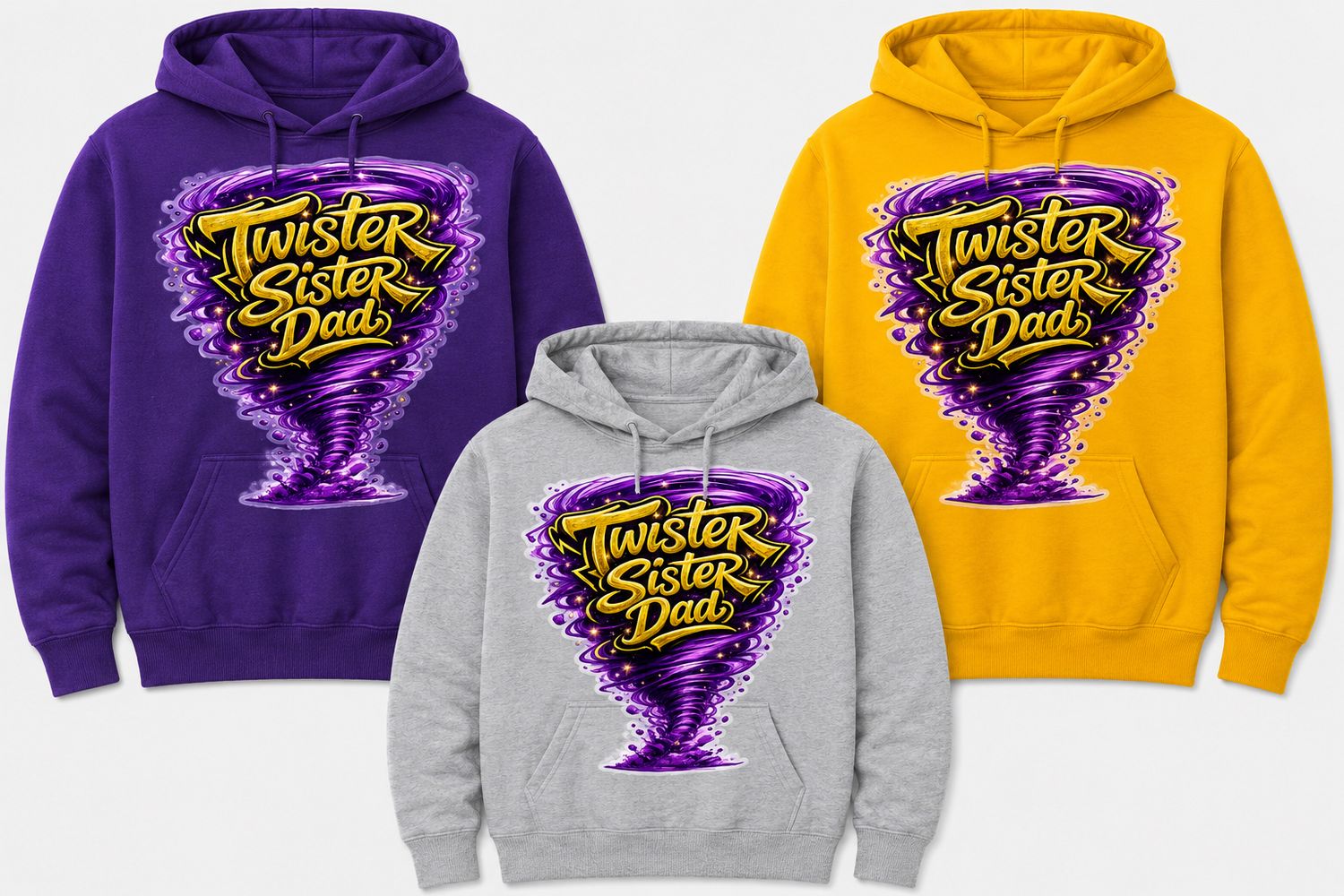 Twister Sister Dad Hoodie