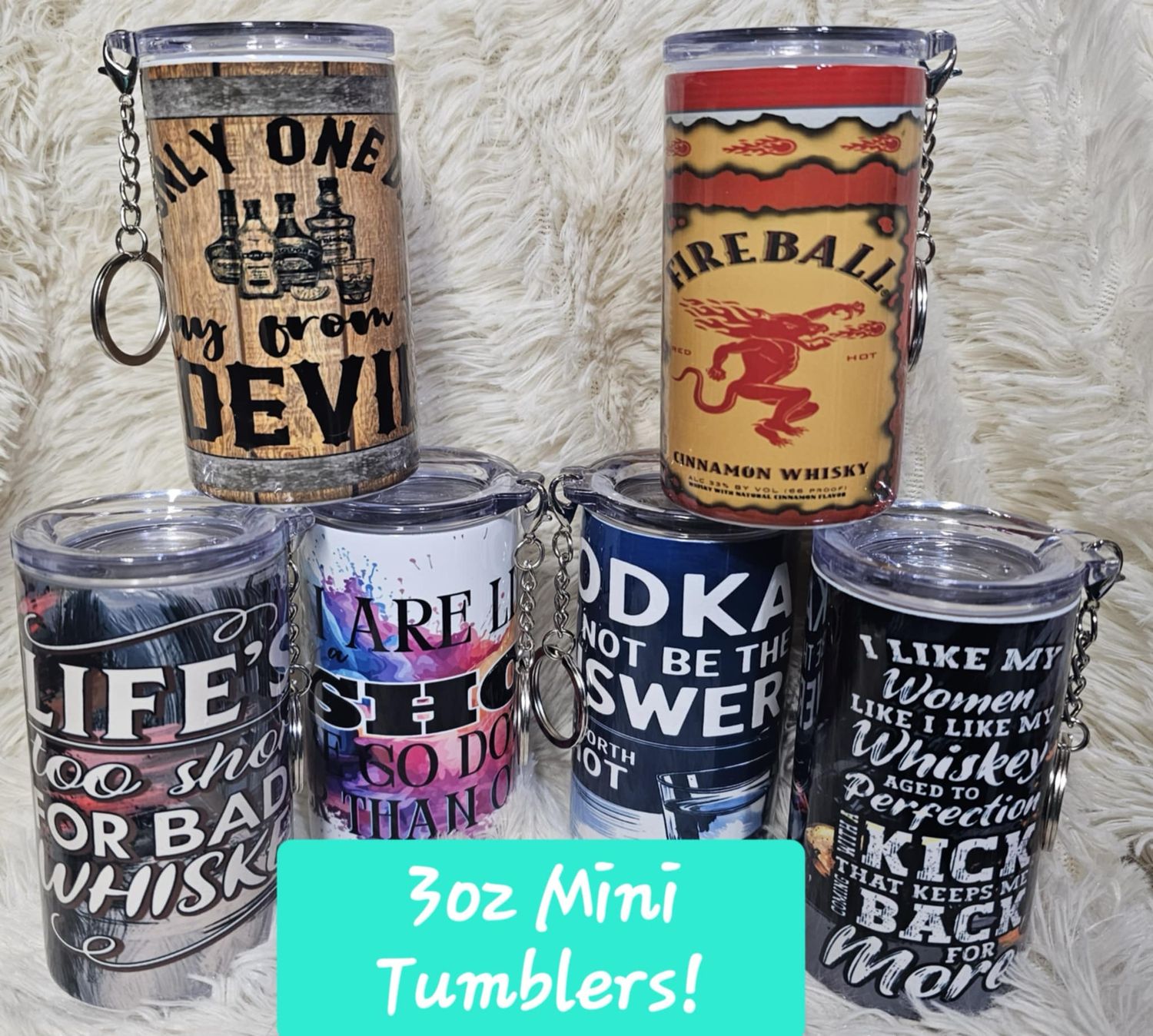 6 Pack - 3oz Mini Tumbler &amp; Shot Glass
