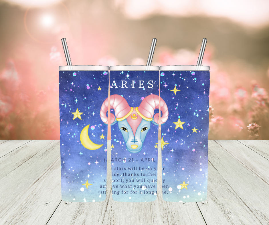 Zodiac Tumblers Blue (all signs)