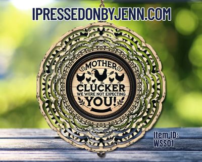 Sarcastic &amp; Sweary Wind Spinner Options