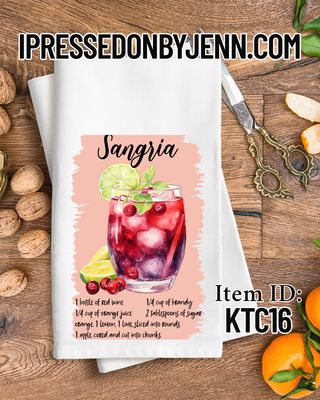 Cocktail Recipes Towels