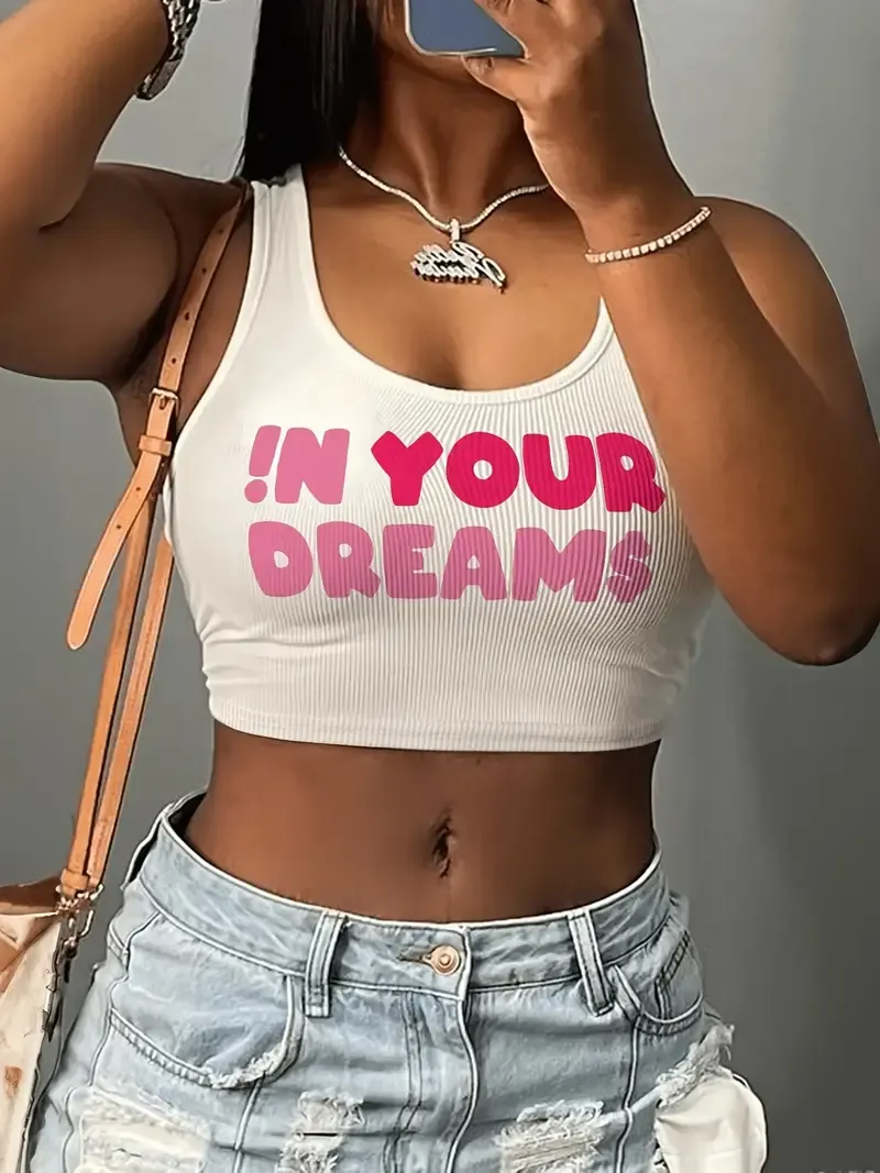 &quot;In Your Dreams&quot; crop tank