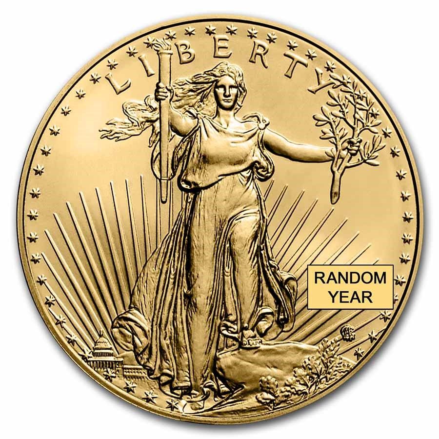 1 oz American Gold Eagle Coin BU - Random Year