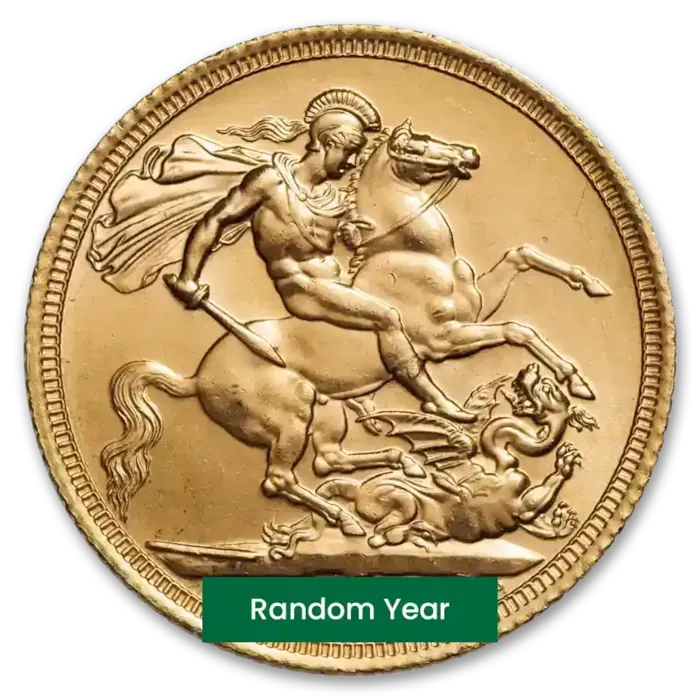 British Gold Sovereign Coin Average Circulated - Random Year