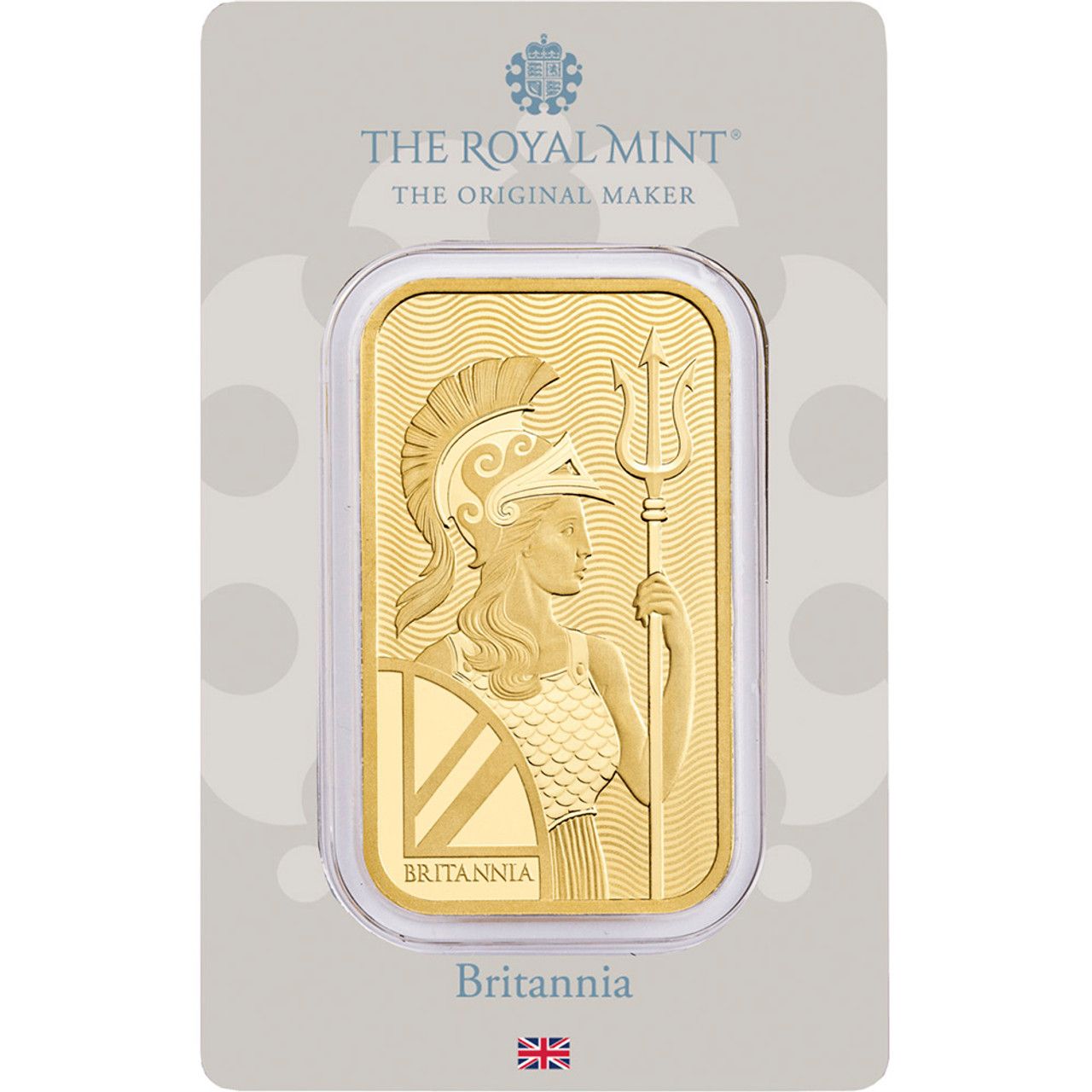 1 oz Gold The Royal Mint Britannia Bar w/ Assay Card