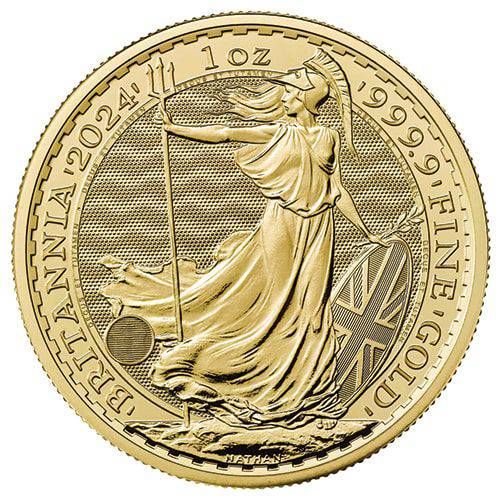 2024 1 oz Gold British Britannia Coin BU - King Charles III