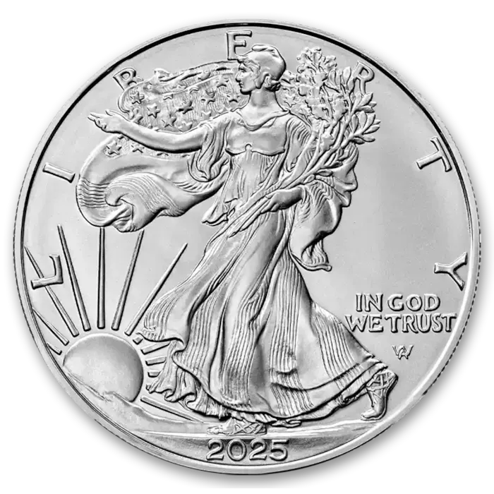 2025 1 oz American Silver Eagle Coin BU