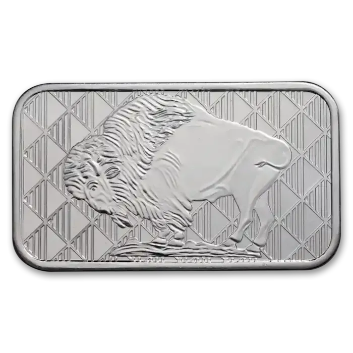 1 oz Silver Buffalo Design Bar