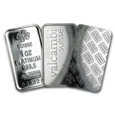 1 oz Platinum Bar - Random Design