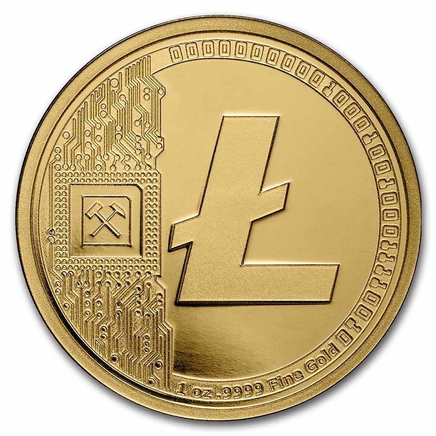 1 oz Gold Round - Litecoin