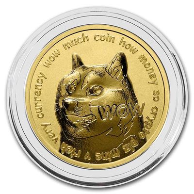 1 oz Gold Round - Dogecoin Round