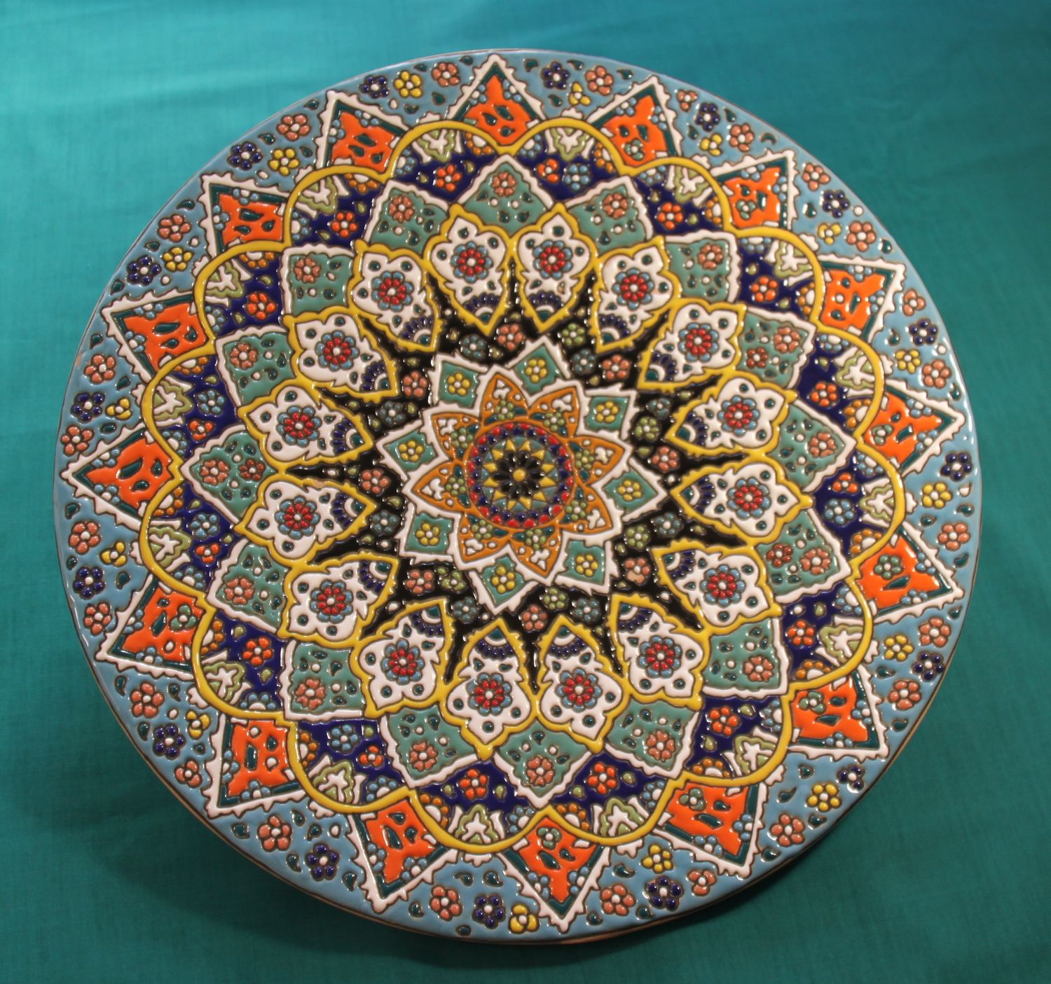 Roter Stern - Teller mit 36cm Durchmesser