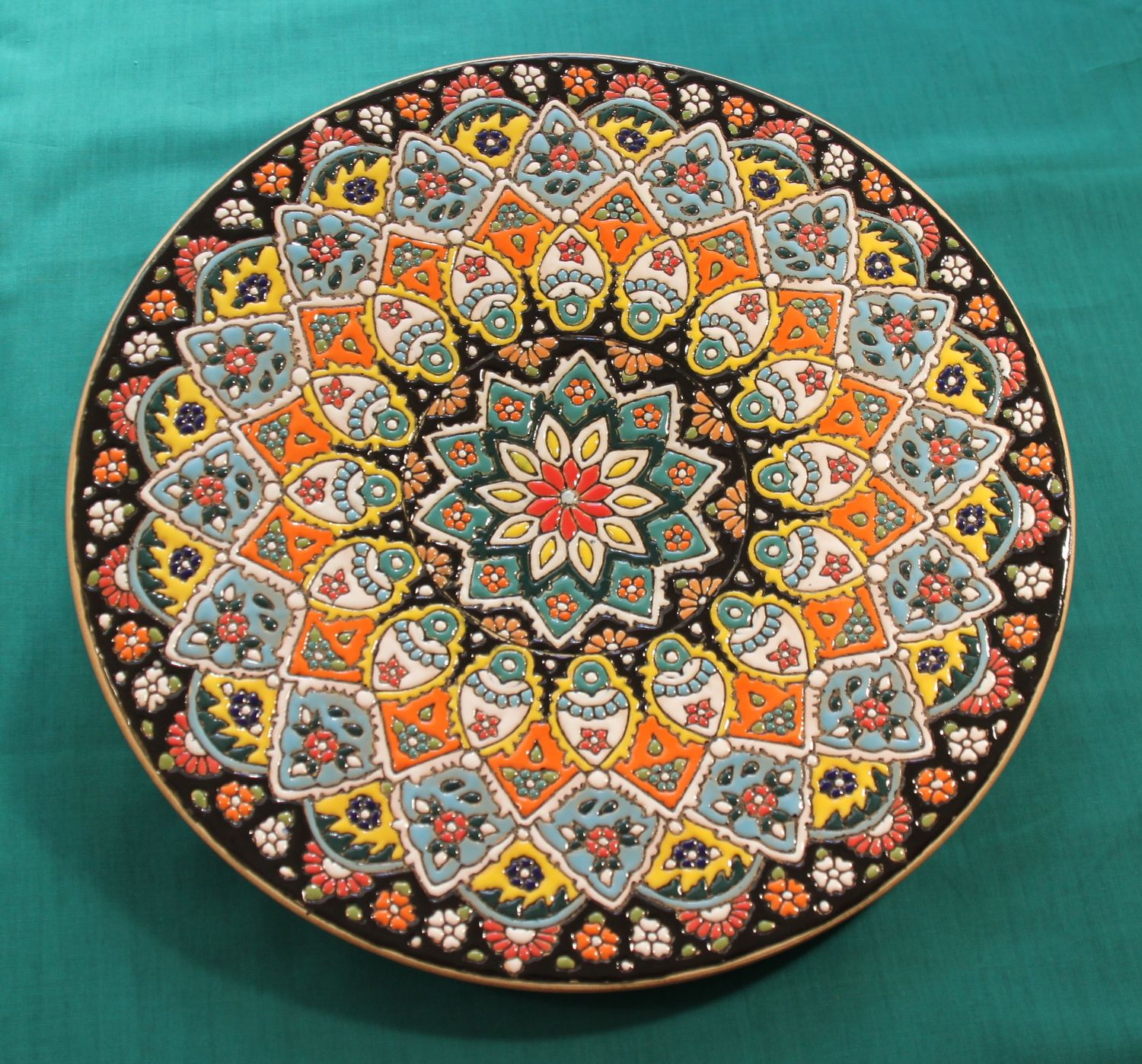 Feuerblume - Teller mit 30cm Durchmesser