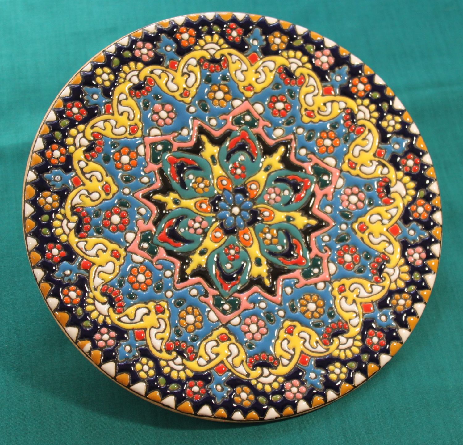 Sonnenfeuer - Teller mit 20cm Durchmesser