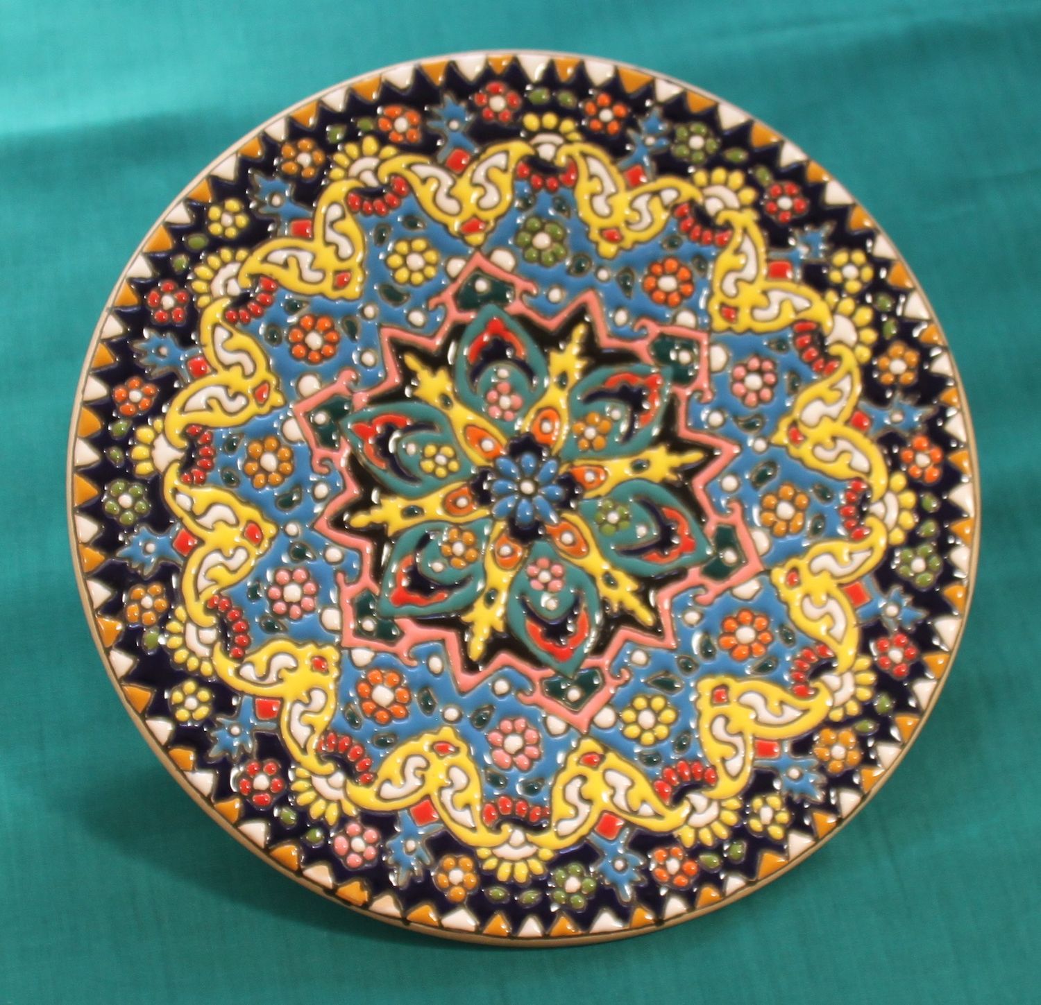 Goldblüte - Teller mit 20cm Durchmesser