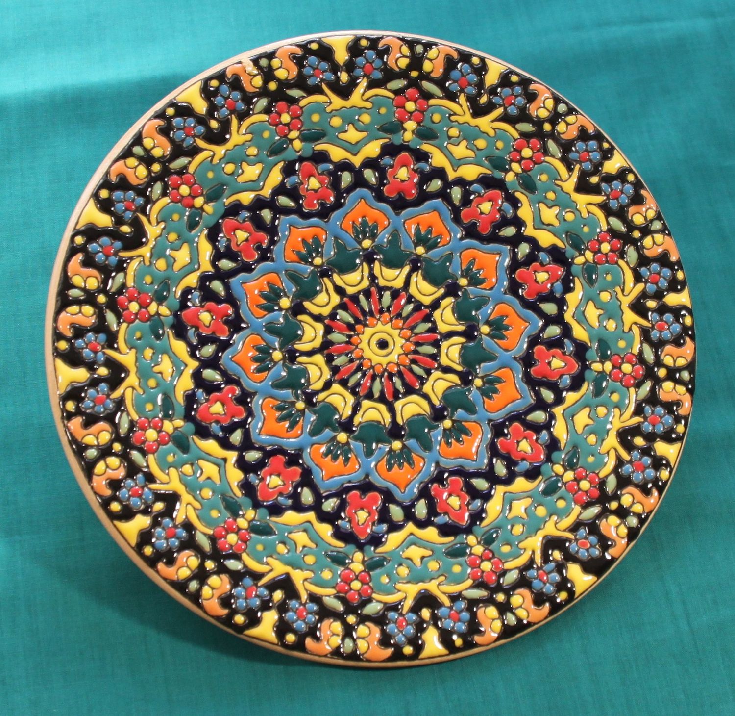 Nordlichtflamme - Teller mit 20cm Durchmesser