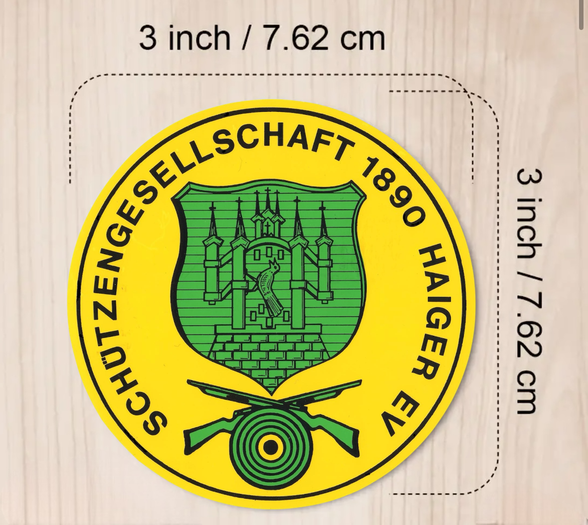 Aufkleber- Set (4 Stück) Logo SG-Haiger