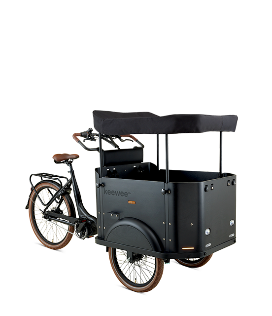 CARGO TRIPORTEUR E-BIKE KEEWEE NOIR