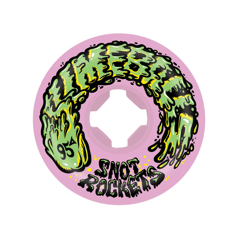 Roues de skateboard SLIME BALLS Snot Rocket Pink en 54mm et 95A