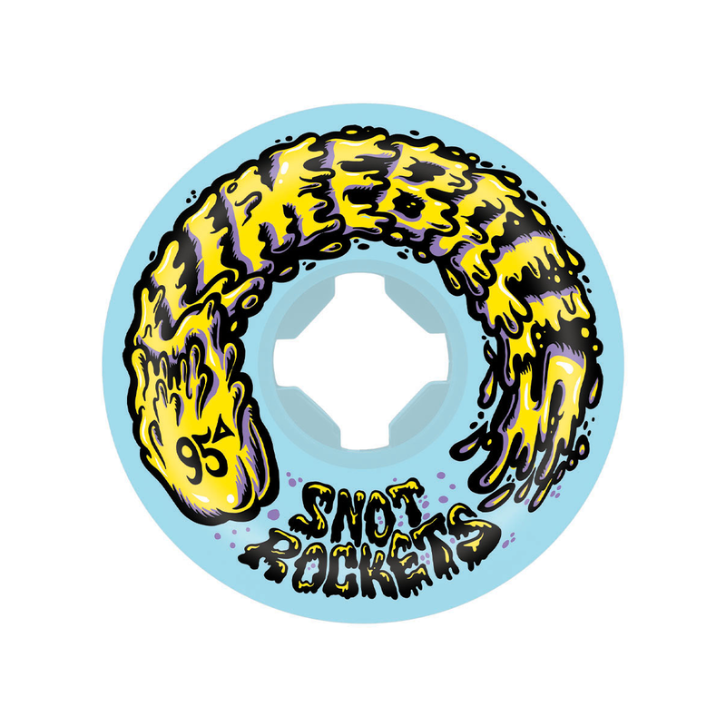 Roues de skateboard SLIME BALLS Snot Rocket Blue en 53mm et 95A