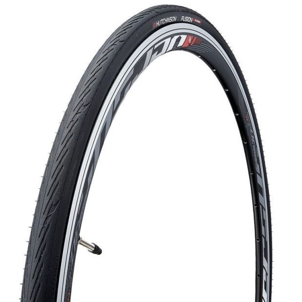 Pneu Hutchinson Fusion 5 All Season -Tube Type - 700x25 25-620  Noir