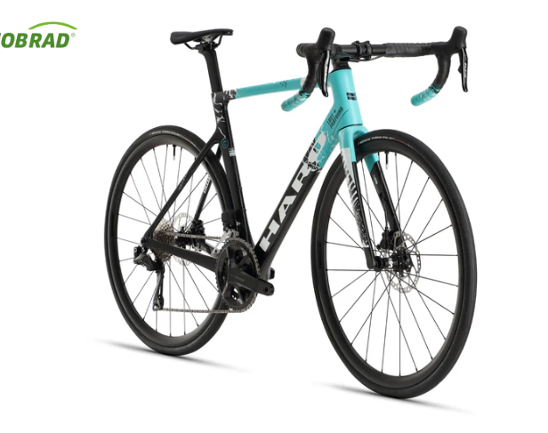 Rivette Carbone 2  HARO Noir mat Bleu sarcelle