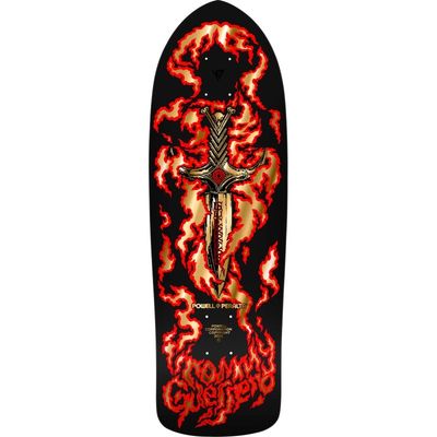 Powell Peralta - Bones Brigade Tommy Guerrero Flaming Dagger Skateboard Deck Reissue Series 16 - Limitée