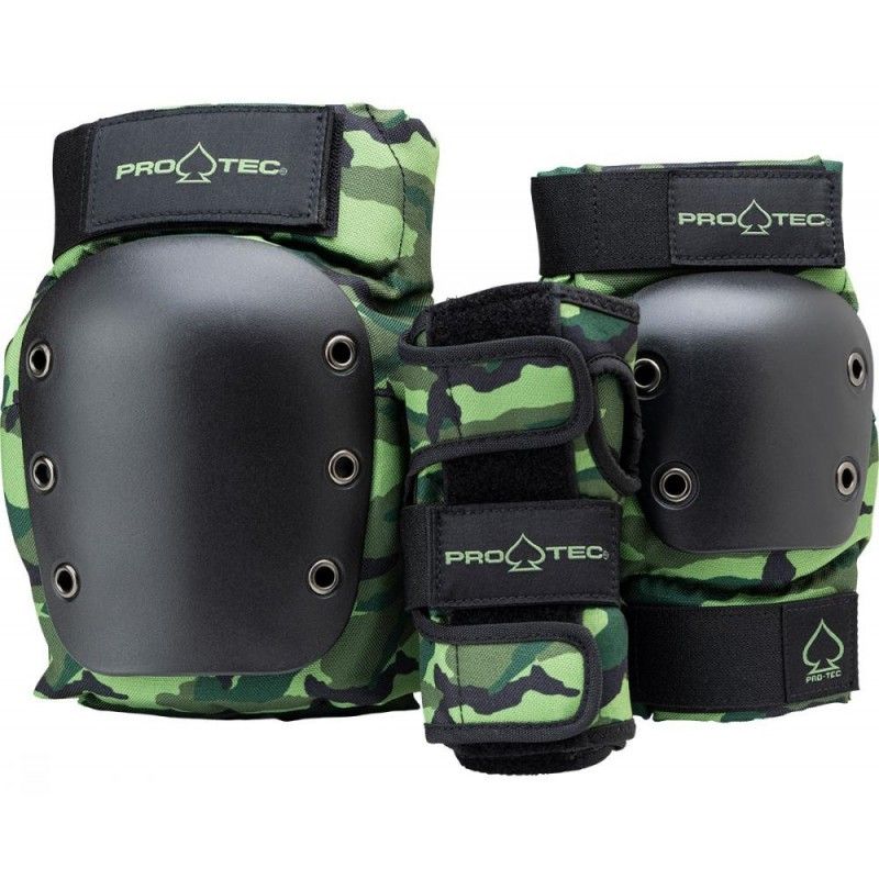 Pro Tec Pads Street Gear Junior, lot de 3 petits, camouflage