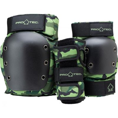 Pro Tec Pads Street Gear Junior, lot de 3 petits, camouflage