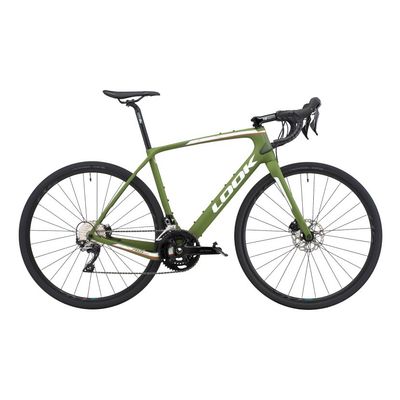LOOK 765 GRAVEL DISC GREEN MAT WHITE LOGO EKAR 1X13 FULCRUM RAPID 500