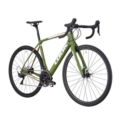 LOOK 765 GRAVEL DISC GREEN MAT WHITE LOGO EKAR 1X13 FULCRUM RAPID 500