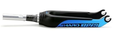 Fourche CLIQ Citizen Carbone Bleu HARO