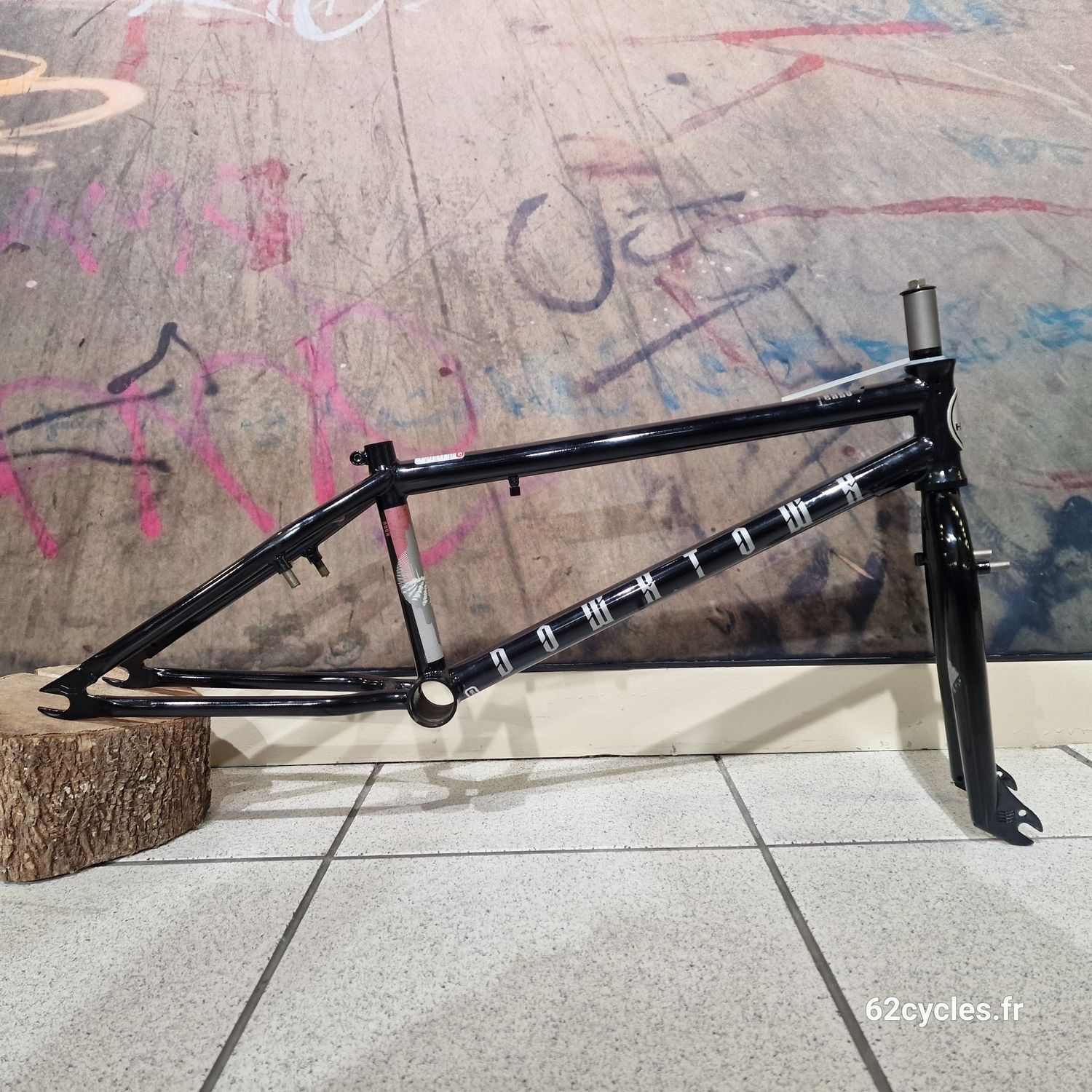 Cadre  et fourche BMX Freestyle Downtown DLX Noir