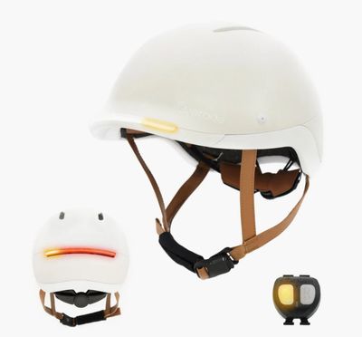 Overade LIFE  Casque Vélo Lumineux avec Clignotants ARTIC WHITE
