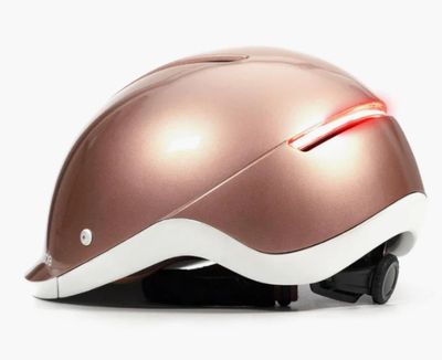 Overade LIFE  Casque Vélo Lumineux avec Clignotants COPPER SHINE