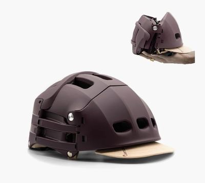 Overade PLIXI  Casque Pliable CARMIN RED