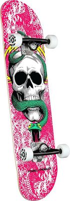 POWELL PERALTA COMPLETE 7.75 X 31.08 SKULL &amp; SNAKE PINK