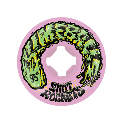 Roues de skateboard SLIME BALLS Snot Rocket Pink en 54mm et 95A