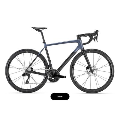 LOOK 785 Huez 2 Disc – Shimano 105 Di2 – Roues carbone LOOK R38D – Grey Blue Satin