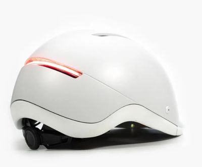 Overade LIFE Casque Vélo Lumineux avec Clignotants ARTIC WHITE