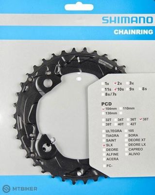 Plateau Shimano SLX FC-M675 (AK) 38 dents
