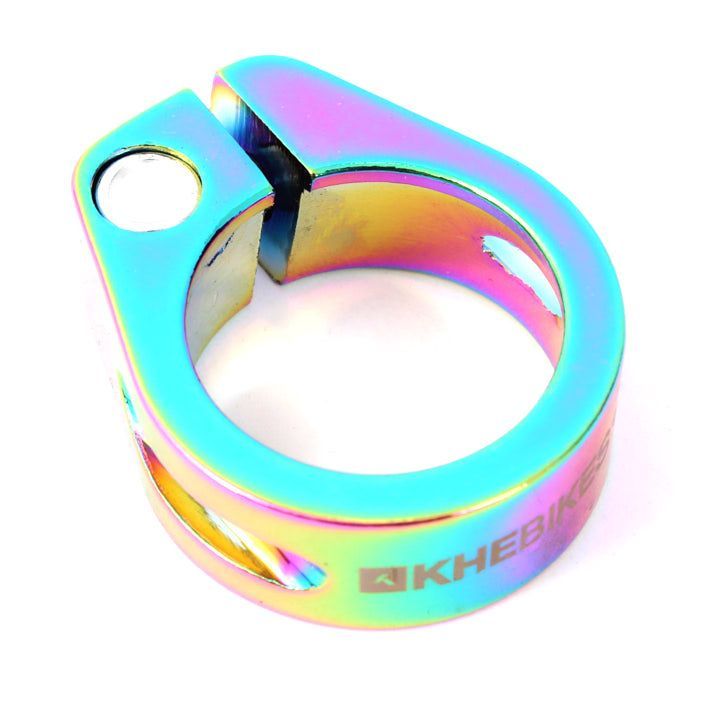 Collier de Selle BMX KHEbikes - Finition Oil Slick (Oil Fuel)
