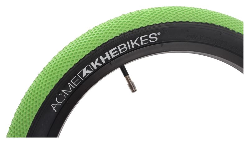 Pneu BMX KHE ACME 20" x 2,40" - Vert/Noir
