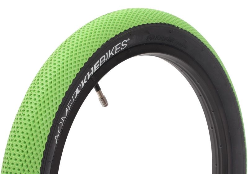 Pneu BMX KHE ACME 20" x 2,40" - Vert/Noir