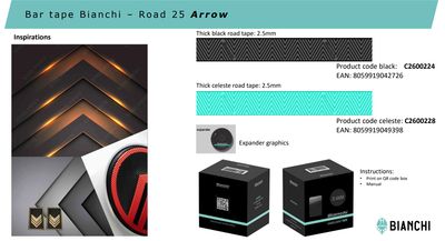 Guidoline Bianchi Road 25 Arrow – Céleste (CK16)