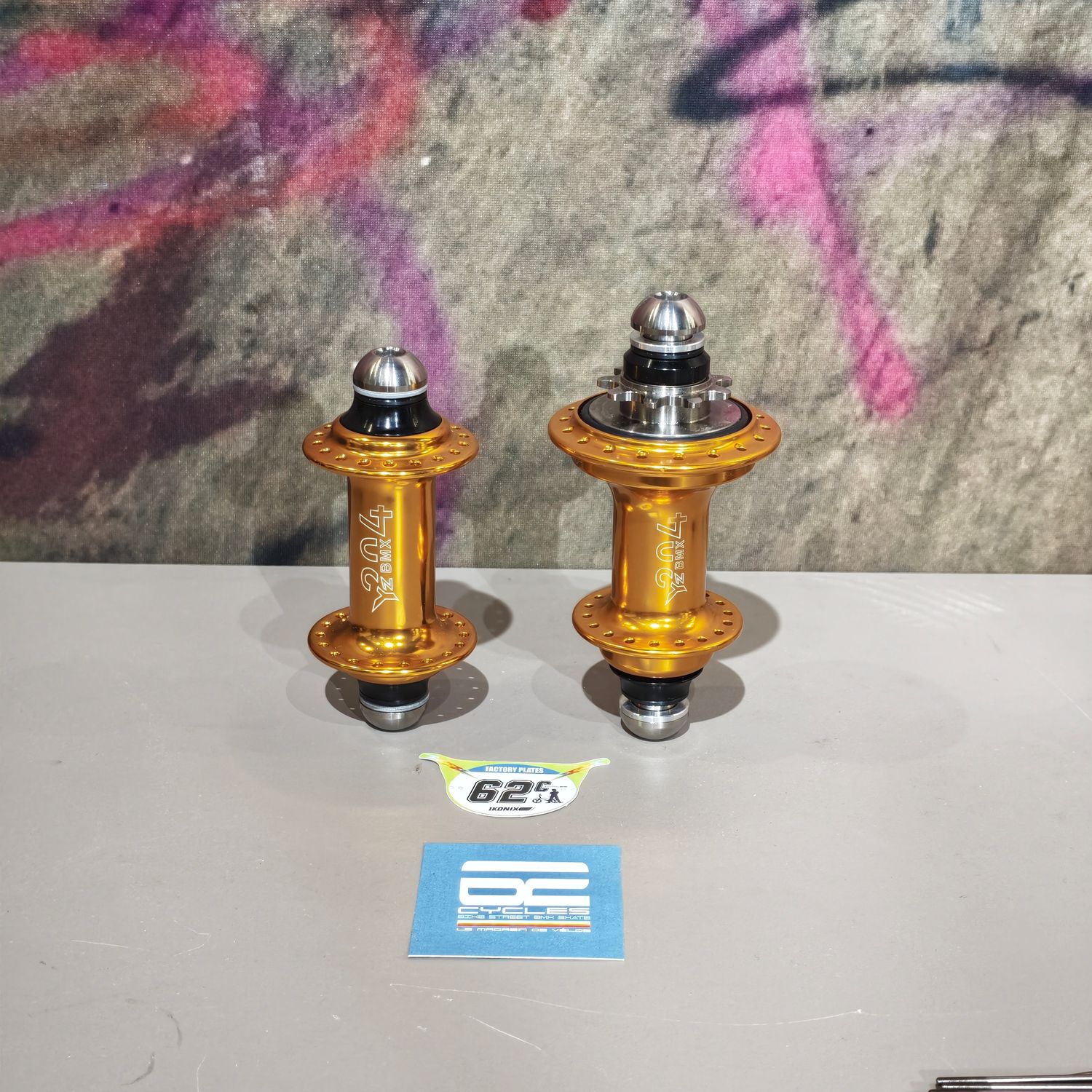 Kit moyeux BMX YZ204 36H – Doré