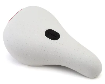 Selle BMX Odyssey Broc Fat Pivotal – White Perforated – Blanc