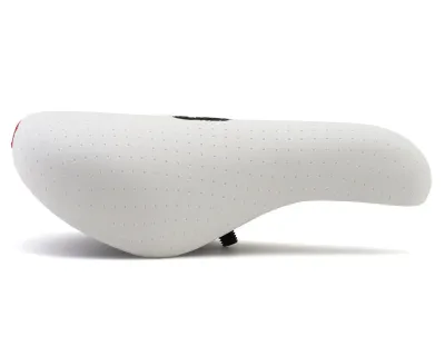 Selle BMX Odyssey Broc Fat Pivotal – White Perforated – Blanc
